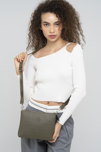 KADIN ÇAPRAZ ÇANTA-BNT-856-HAKİ - Benetton