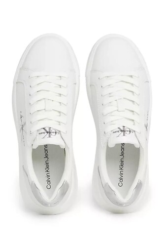 Kadın Chunky Cupsole Sneaker Ayakkabı - Beyaz Gümüş - Calvin Klein