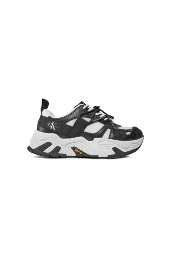 Kadın CHUNKY RUNNER VIBRAM MIX ML FAD Sneaker Ayakkabı - Siyah Beyaz - Calvin Klein