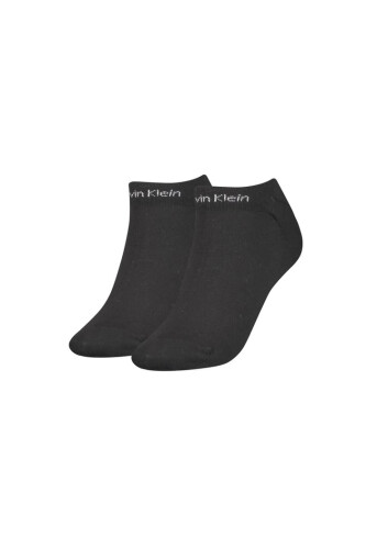 Kadın Ck 2'li Sneaker Gripper Çorap - Siyah - Calvin Klein