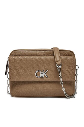 Kadın CK Camera Bag w/Pocket_Mono Omuz ÇantasI - Kahverengi - Calvin Klein