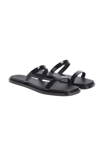 Kadın Ck Double Bar Slide Terlik - Siyah - Calvin Klein