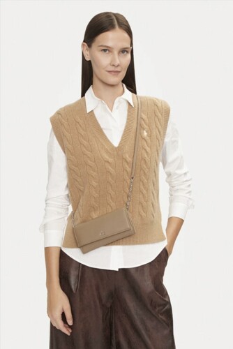 Kadın CK Günlük Cüzdan Çapraz Çanta Small Accessories - Kahverengi - Calvin Klein