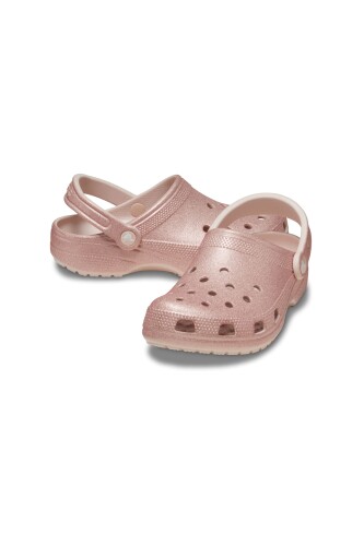 Kadın Classic Glitter Terlik - Pembe - Crocs