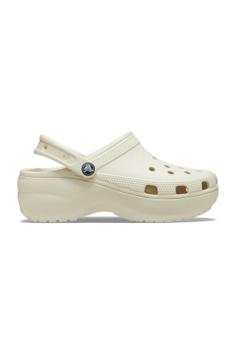 Kadın Classic Platform Clog W Terlik - Kemik - Crocs