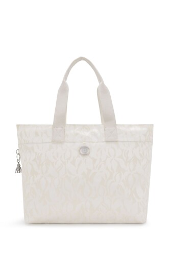Kadın Colissa Up Elevated Jacquard Omuz Çanta - Bej - Kipling