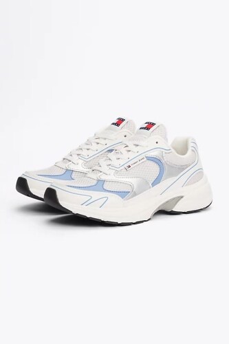 Kadın Coney Metalik Sneaker - Beyaz - Tommy Hilfiger