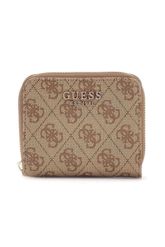 Kadın ECO ERICA SLG Küçük Fermuarlı Cüzdan - Kahve - Guess