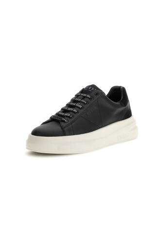 Kadın Elbina Yazı Baskılı Kalın Tabanlı Sneaker - Siyah - Guess
