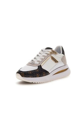 Kadın Energy3 Sneaker Ayakkabı - Beyaz Kahve - Guess