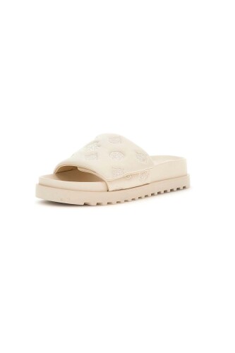 Kadın Fabio2 Casual Terlik - Krem - Guess