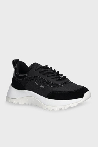 Kadın Farklı Dokulu Koşu Stili Sneaker - Siyah - Calvin Klein