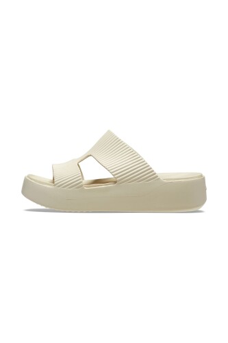 Kadın Getaway Groove Platform HStrap Terlik - Krem - Crocs