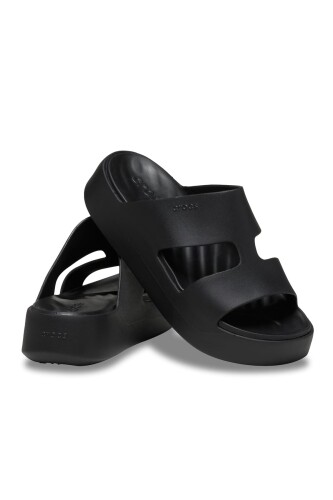 Kadın Getaway Platform H-Strap Terlik - Siyah - Crocs