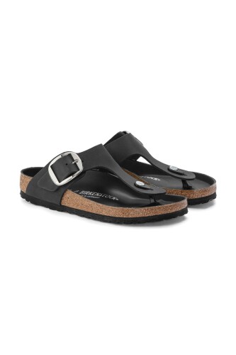 Kadın Gizeh Büyük Tokalı Terlik - Siyah - Birkenstock