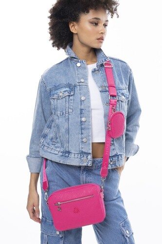 Kadın Graffiti Mini Cüzdanlı Çapraz Omuz Çantası BNT_1051 - Benetton