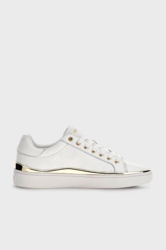 Kadın Guess Bonny Deri Sneaker Ayakkabı - Beyaz - Guess