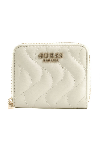 Kadın Guess Küçük PU Deri Fermuarlı Cüzdan - Beyaz - Guess