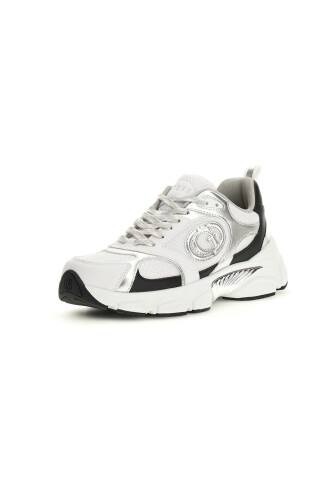 Kadın Ibitha Metalik Detaylı Chunky Sneaker - Siyah / Beyaz - Guess