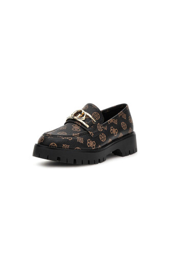 Kadın Ilary Casual Shoes Loafer Ayakkabı - Siyah Kahve - Guess