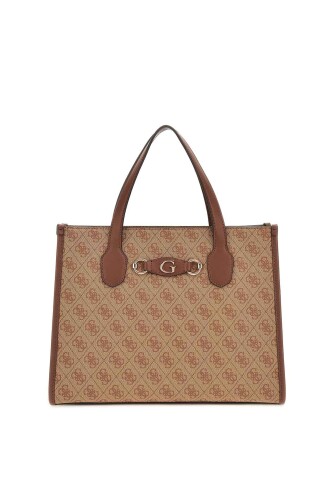 Kadın Izzy 2 Comp Tote Bags El Çantası - Bej - Guess