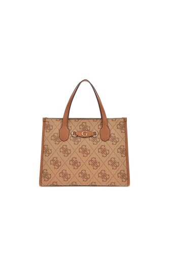 Kadın Izzy 2 Comp Tote Bags El Çantası - Kahve - Guess