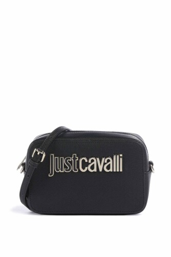 Kadın Jc Yazı Logo Çapraz Kamera Omuz Çantası - Siyah - Just Cavalli