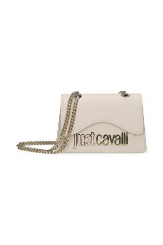 Kadın Jc Yazı Logo Mini Çapraz Omuz Çanta - Bej - Just Cavalli