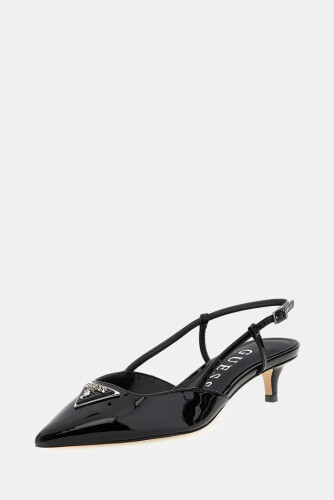 Kadın Jesson Rugan Deri Slingback Ayakkabı - Siyah - Guess
