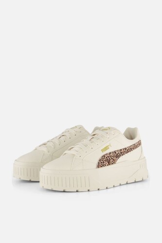 Kadın Karmen II Leopar Desenli Platform Sneaker - Krem - PUMA