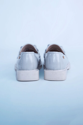 Kadın Klasik Ayakkabı Z24208-Gri Rugan - Thumbnail