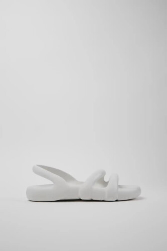 Kadın Kobarah Organix Flat Sandalet - Beyaz - Camper