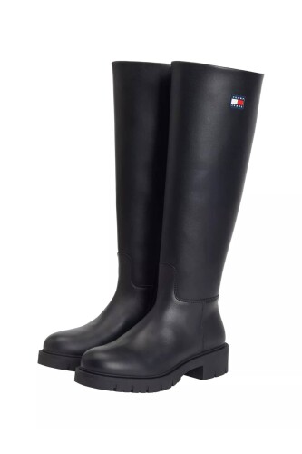 Kadın Konçlu Kalın Tabanlı Uzun Çizme - Siyah - Tommy Hilfiger