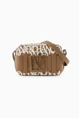 Kadın Kontrast Detaylı Çanta - A.Kahve/Beyaz - Armani Exchange