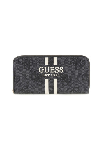 Kadın Laurel Fermuarlı Logolu Cüzdan - Antrasit - Guess