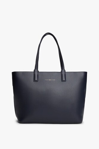 Kadın Logotape Tote Omuz Çanta - Lacivert - Tommy Hilfiger