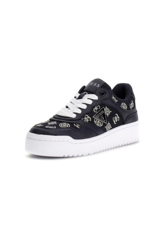 Kadın Miram7 Pırıltılı Monogram Desenli Platform Sneaker - Mix - Guess
