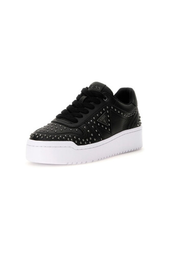 Kadın Mogana Zımbalı Platform Sneaker - Siyah - Guess
