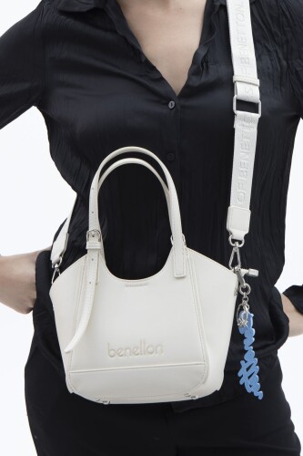 Kadın Naturel El Çantası - Beyaz - BENETTON