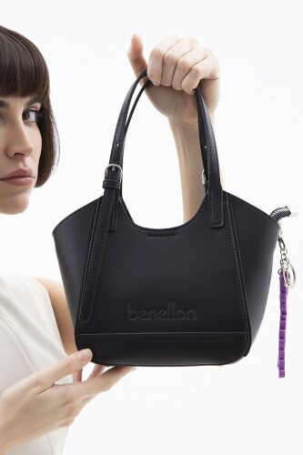 Kadın Naturel El Çantası - Siyah - BENETTON