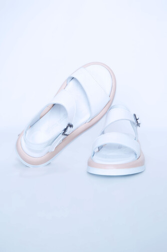 Kadın Ortopedik Sandalet PC-7101-Beyaz - Thumbnail