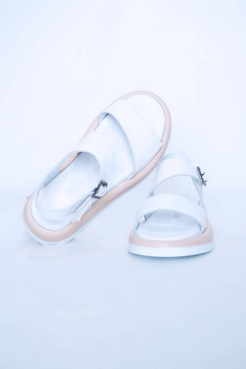 Kadın Ortopedik Sandalet PC-7101-Beyaz