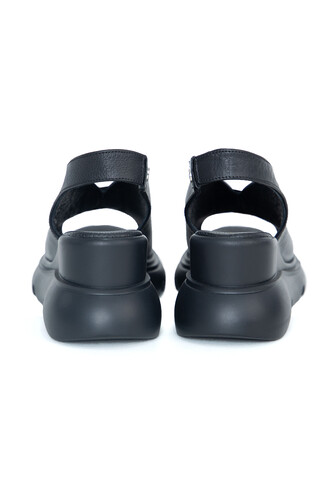 Kadın Ortopedik Sandalet PC-7179-Siyah - Thumbnail