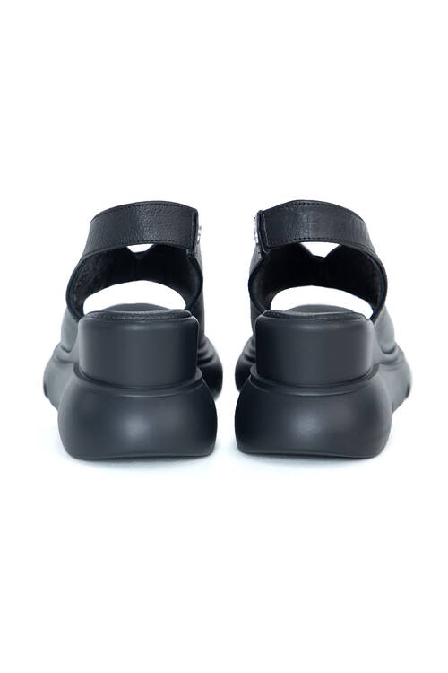 Kadın Ortopedik Sandalet PC-7179-Siyah