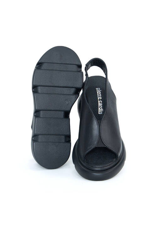 Kadın Ortopedik Sandalet PC-7179-Siyah