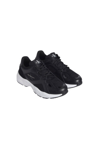Kadın RETRO TENNIS LOW LACE MIX ML Sneaker Ayakkabı - Siyah - Calvin Klein