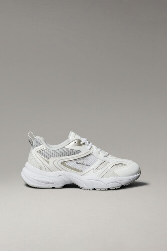 Kadın Retro Tennis Mesh Ml Sneaker Ayakkabı - Beyaz - Calvin Klein