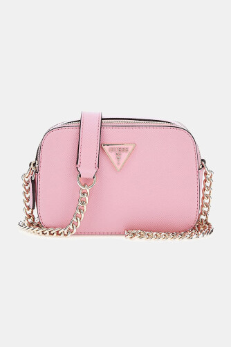 Kadın Saffiano Noelle Çapraz Askılı Çanta - Pembe - Guess