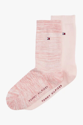 Kadın Th 2'li Çorap - Pembe - Tommy Hilfiger