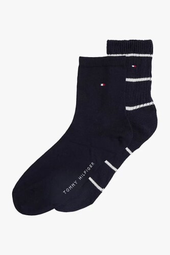 Kadın Th 2'li Kısa Çorap - Lacivert - Tommy Hilfiger